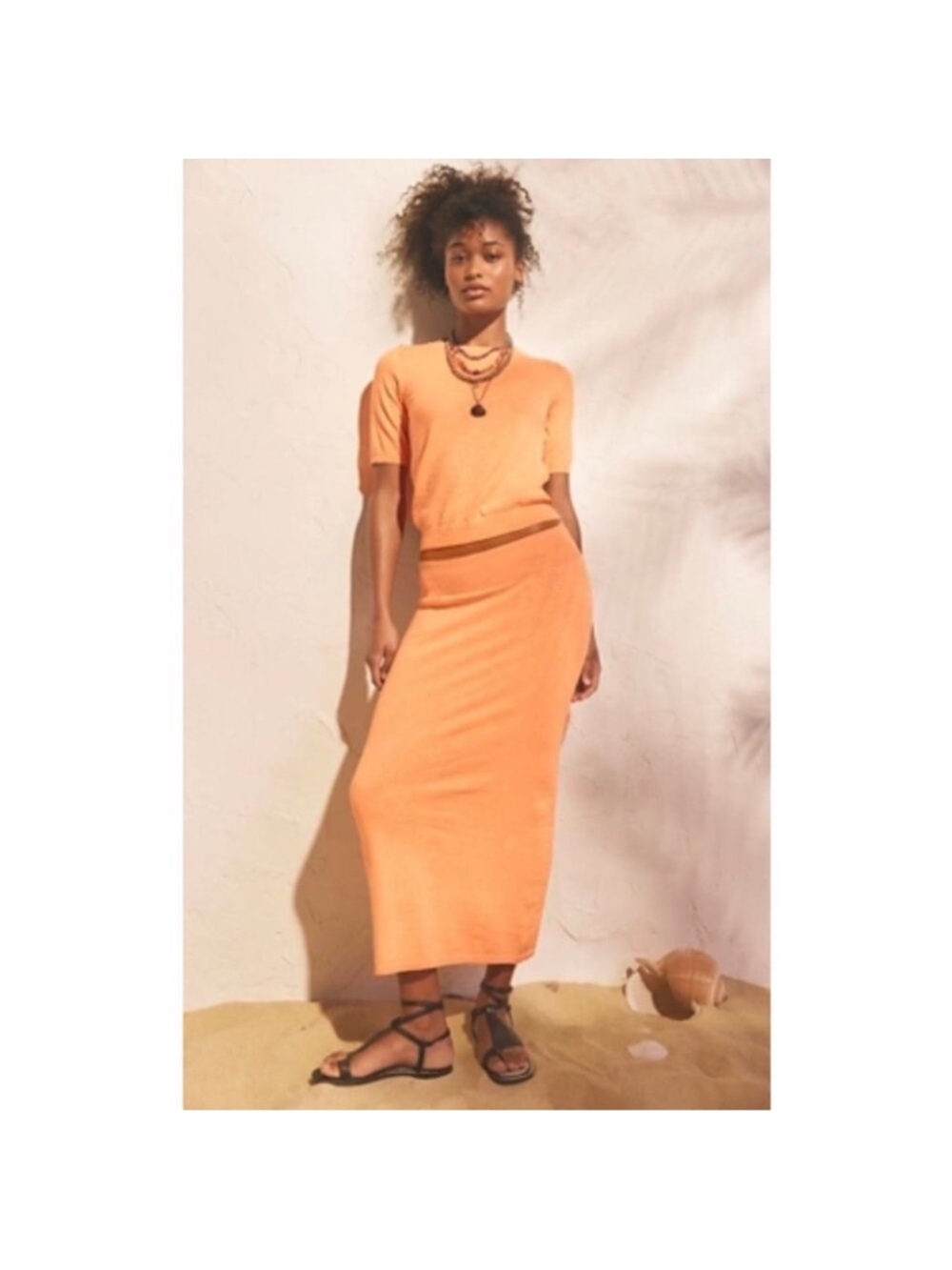 New Free People Isabella sweater skirt set